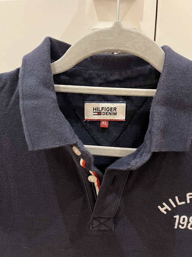 Koszulka polo granatowa Tommy Hilfiger XL