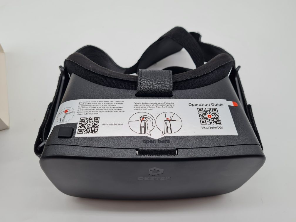 DESTEK Okulary V5 gogle VR do iPhone Samsung czarne