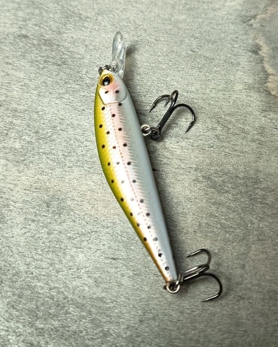Wobler Robinson Trout Pro 8 cm z kotwicami – pstrągowy, stan idealny