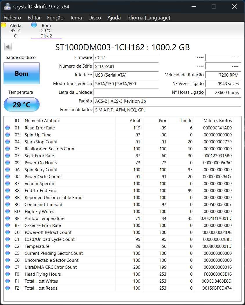 Disco Rígido Seagate Barracuda 1TB – ST1000DM003  SATA III  7200RPM