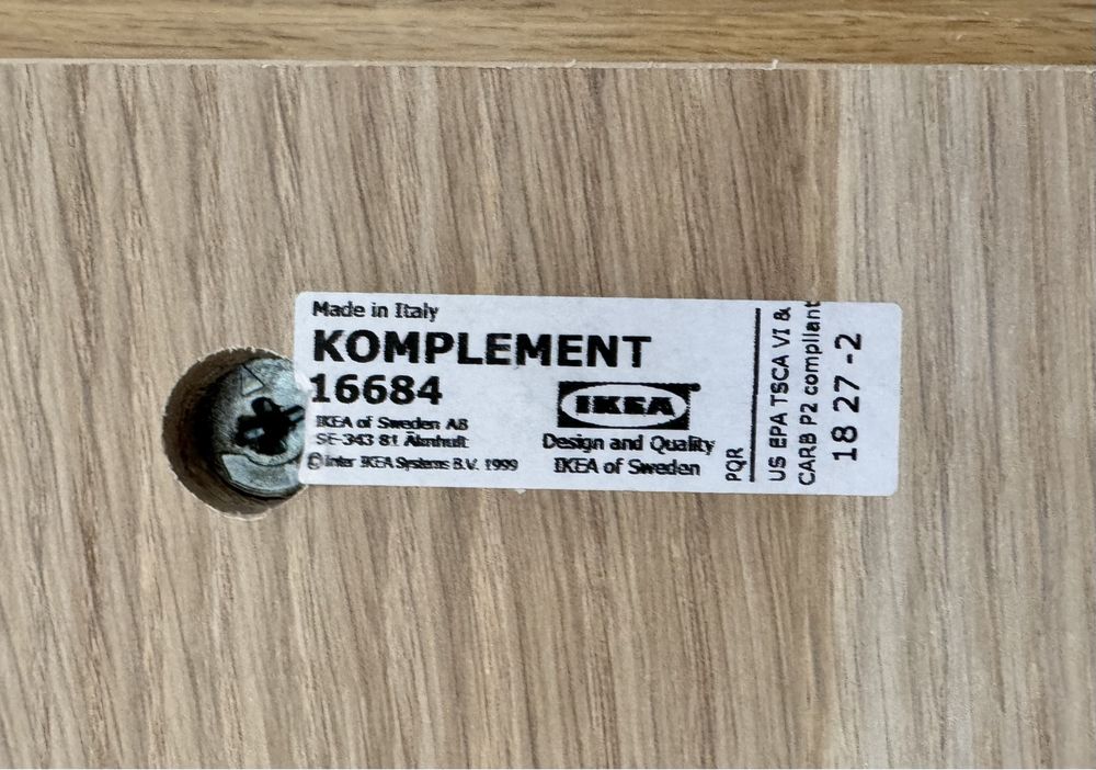 IKEA KOMPLEMENT Przegroda do szaf PAX 75-100x58