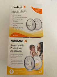 Conchas de amamentação Medela (2 embalagens: NOVA e USADA)