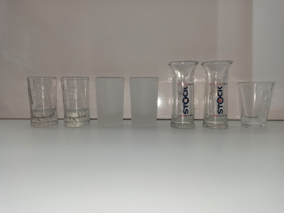 Zestaw dużych kieliszków Stock bols żubrówka Jagermeister