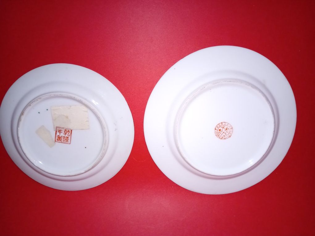 2 pratos mil flores porcelana oriental *