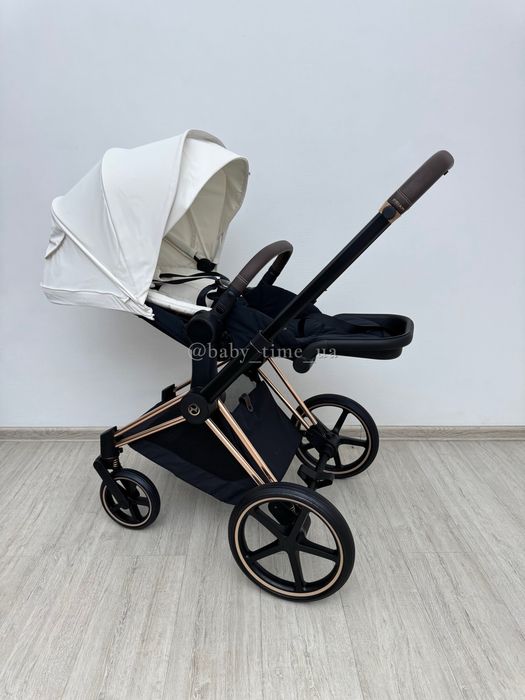 Cybex Priam 4.0 Rose Gold&Off White коляска Сайбекс Пріам 2025 (2в1)