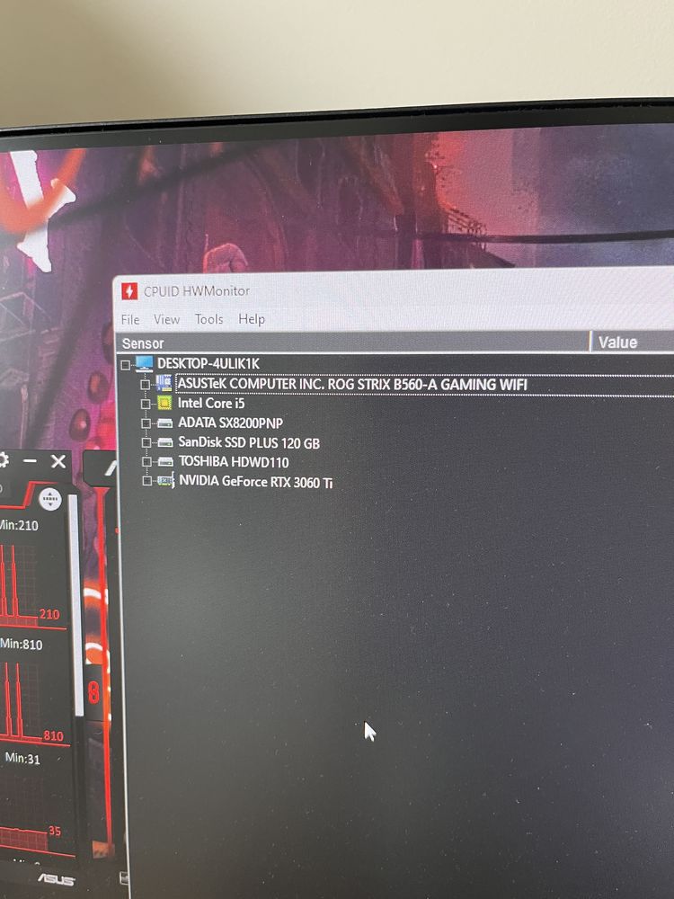 Komputer gamingowy Intel i5 11400F RTX 3060ti ASUS ZOTAC