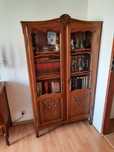Biblioteczka witryna ludwikowska drewniana