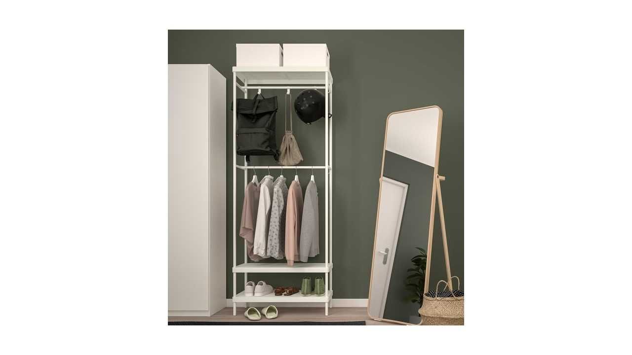 Cabide e Sapateira MACKAPÄR da IKEA branco