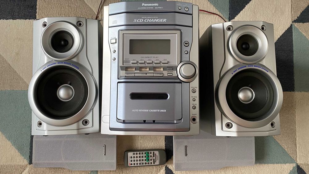 Panasonic SA-PM11 – mini wieża 5xCD /kaseta /radio /pilot / super stan