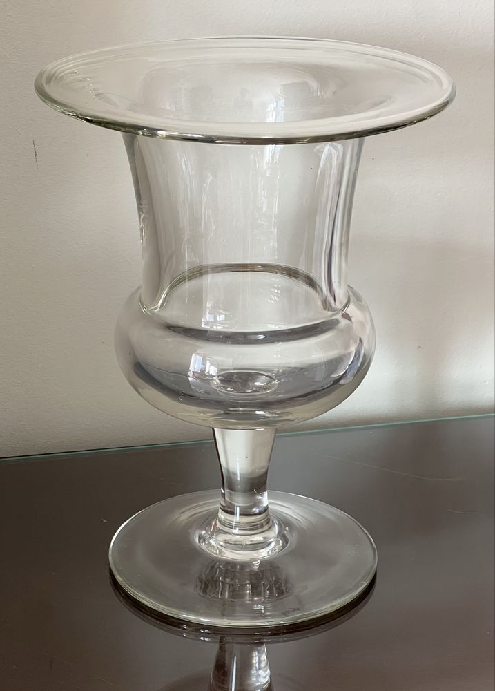 Szklany wazon kielich wys. 29 cm