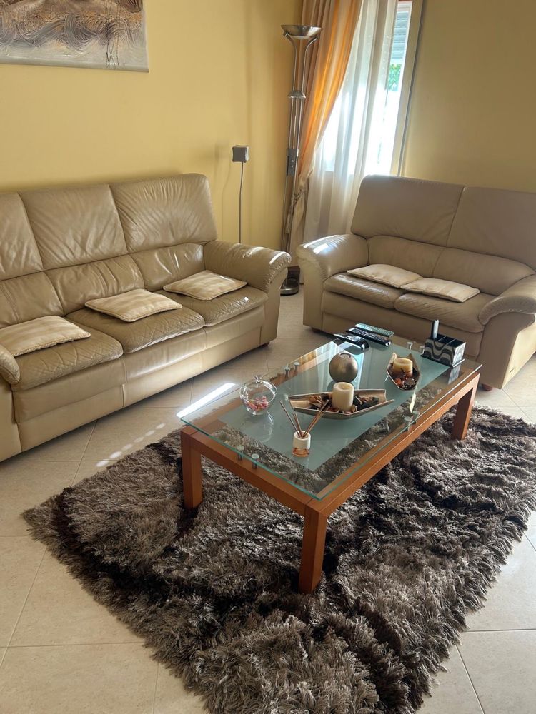 Dois sofas em pele em otimo estado sem transporte