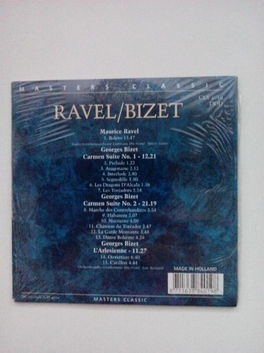 CD, Masters Classics Ravel / Bizet - novo, em película