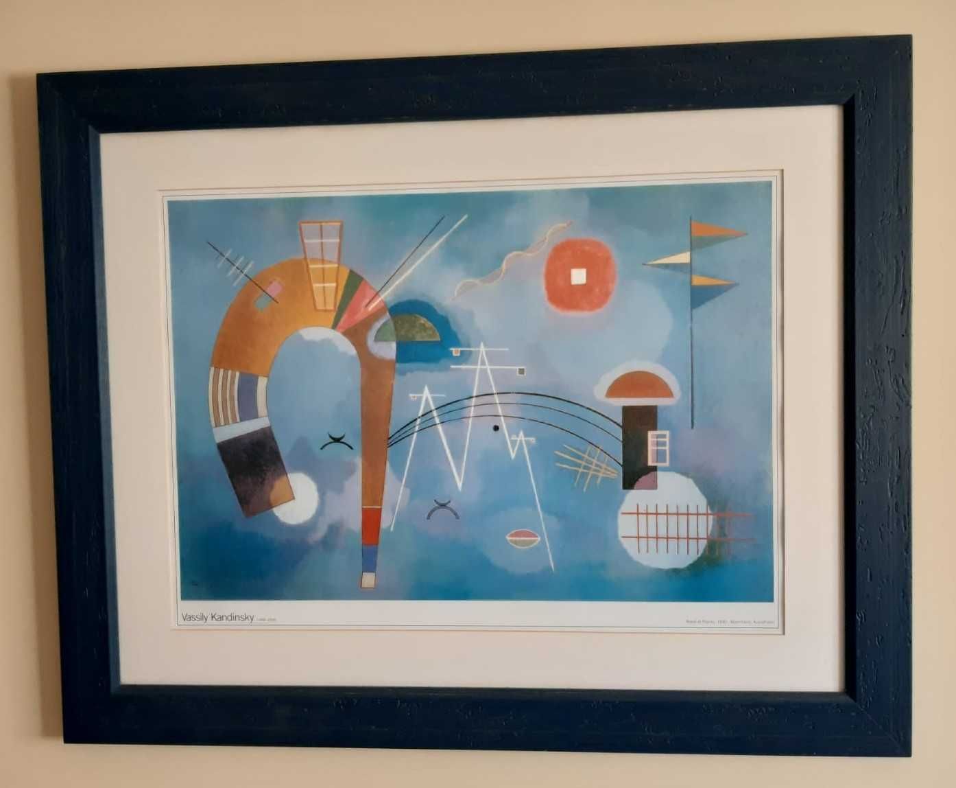 Quadros (reprodução de tela de Kandinsky)