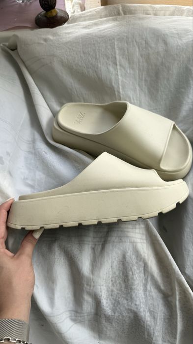 тапочки тапки на платформе от Zara