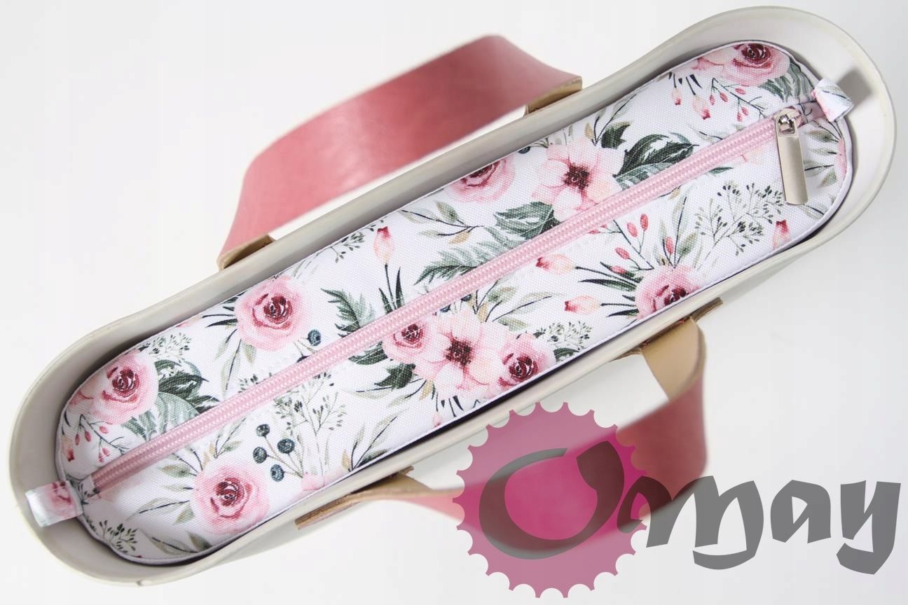 organizer OBAG MINI +OPASKA róże różany ogród 2 kieszenie wkład OMAY