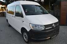 Volkswagen Transporter Bardzo Zadbany*FULL LED*Skrzydła*Długi*Navi*Radar*Long*9 osób*1 Ręka
