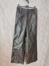 spodnie skórzane szerokie nogawki rozmiar m/38 nowe cena 30 zł