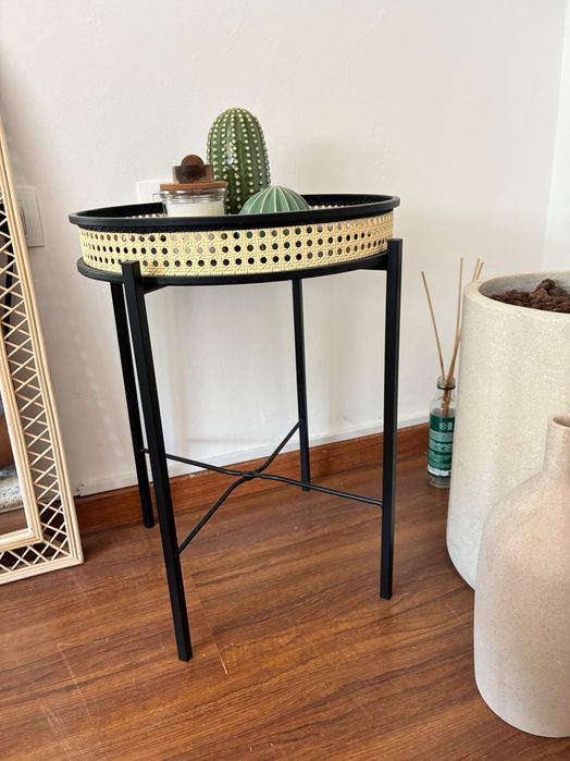 Mesa de apoio metal (ráfia)