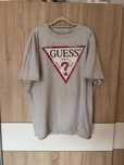 Koszulka Guess XL jeans szara vintage logowana T-shirt plus size
