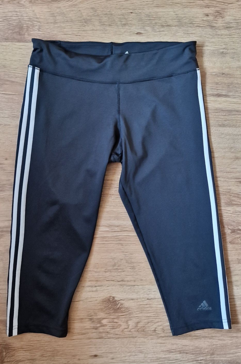 Adidas legginsy czarne 3/4 Climalite Designed To Move 3s 3/4  rozmiar