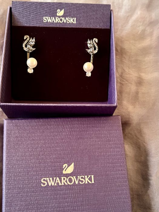 Kolczyki Swarovski Swan