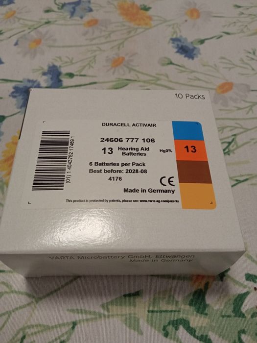 Baterie do aparatu słuchowego