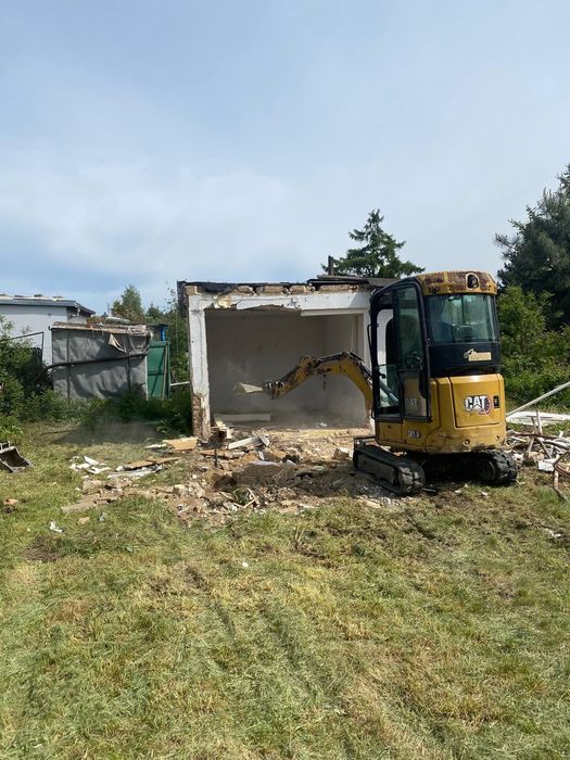 ROD rozbiórki, wyburzenia, demontaż altan i domków na ROD prace bud.