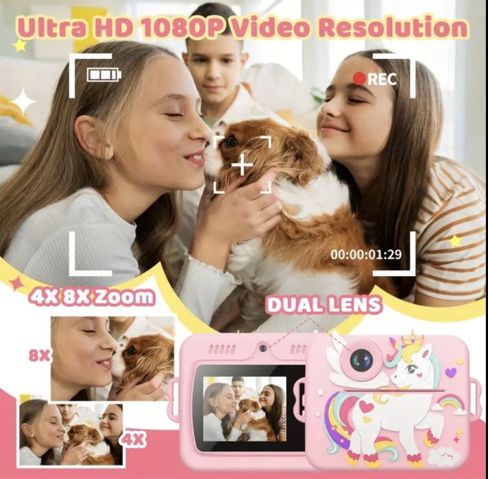 Дитячий фотоапарат миттєвого друку