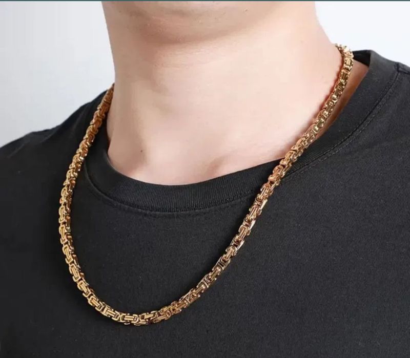 Pozłacany łańcuszek ze stali chirurgicznej