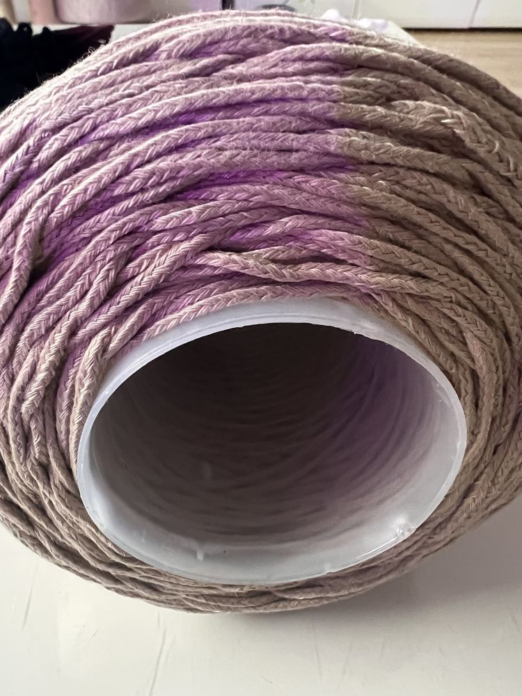 Sznurek bawełniany 2mm na torebkę, dywan, NOWY
