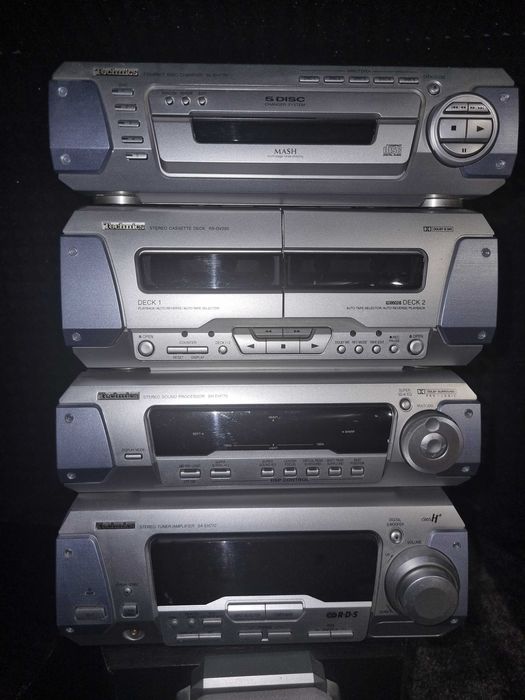 Technics wieża + głośniki zestaw do słuchania odtwarzania muzyki