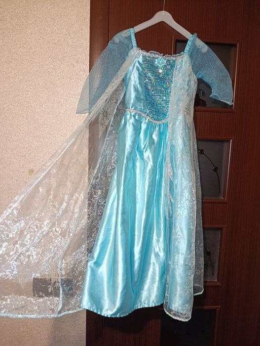 Сукня, костюм, плаття ельза 122-130 см зріст 7-8 років