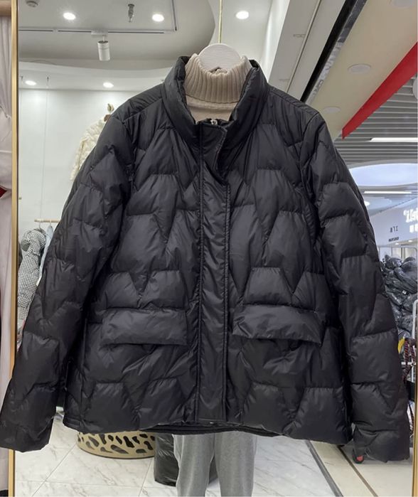 Демісезон осіння куртка бомбер пуховик натуральний пух mango zara