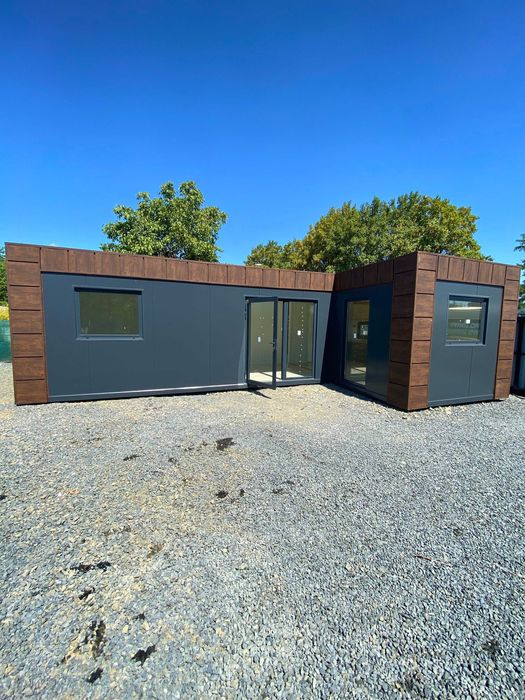 Kontener Biurowy Handlowy Usługowy Pawilon Mobilny Kiosk 6x3 7x3 8x3