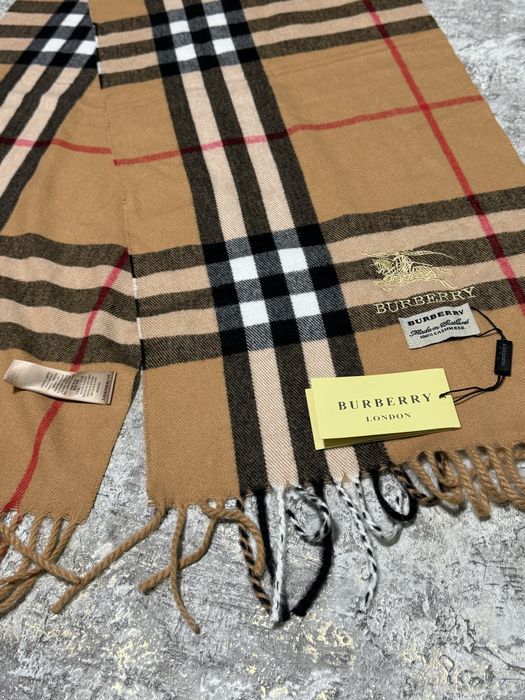 Шарф Burberry кашеміровий у клітинку