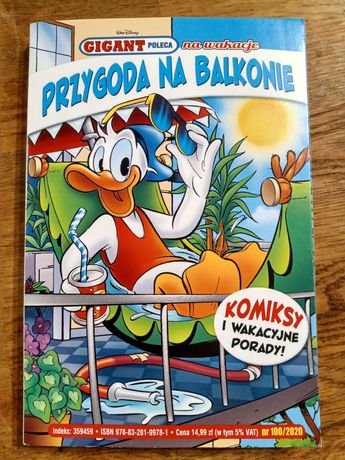 Komiks Kaczor Donald. Przygoda na balkonie