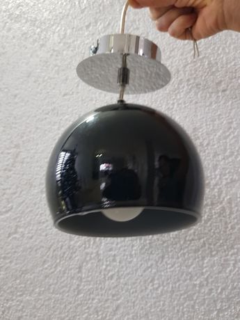 Lampa Alfa 21021 - czarna - 9 szt. - czarne lampy z żarówkami