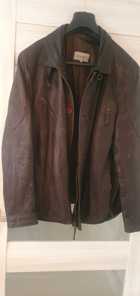 Męska kurtka skórzana Gianni - Vintage.  Sprzedam