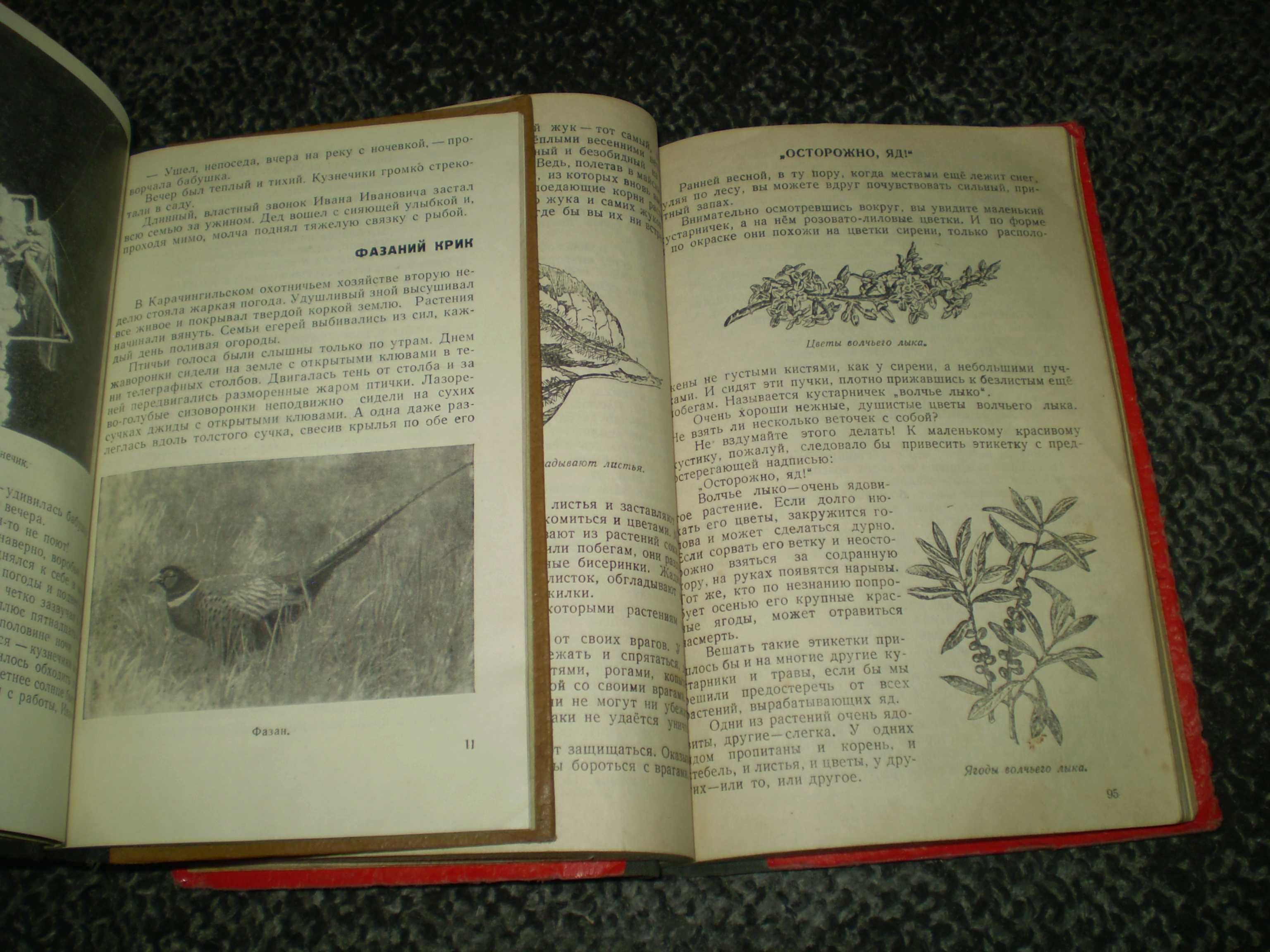 М.Зверев Погода и животные.1965г. В.Ветлина Рассказы о цветах.1956г