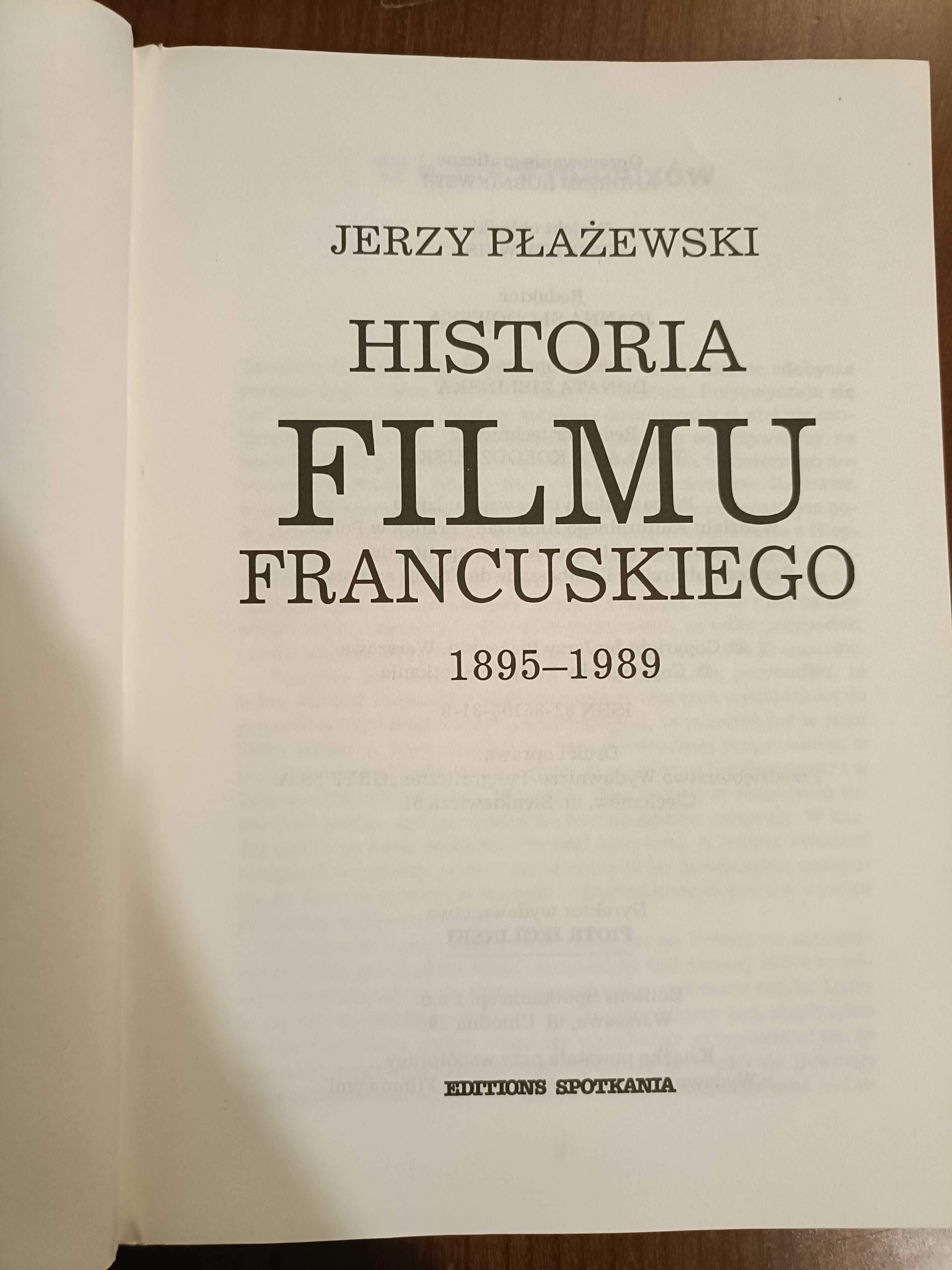 Historia filmu francuskiego - Jerzy Płażewski