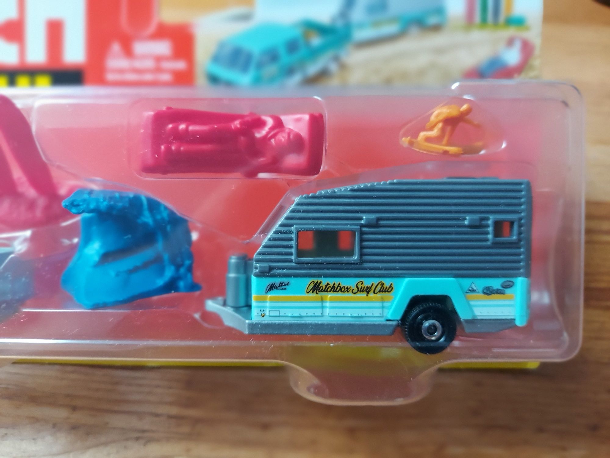 Matchbox VW T3 Transporter Hitch Haul Przyczepa Kempingowa