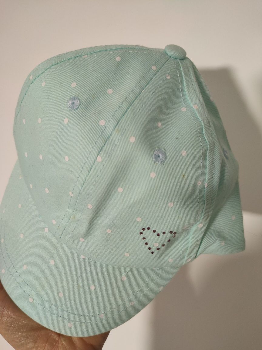 Nowe czapka z daszkiem dla dziewczynki 52 cool club smyk różowa