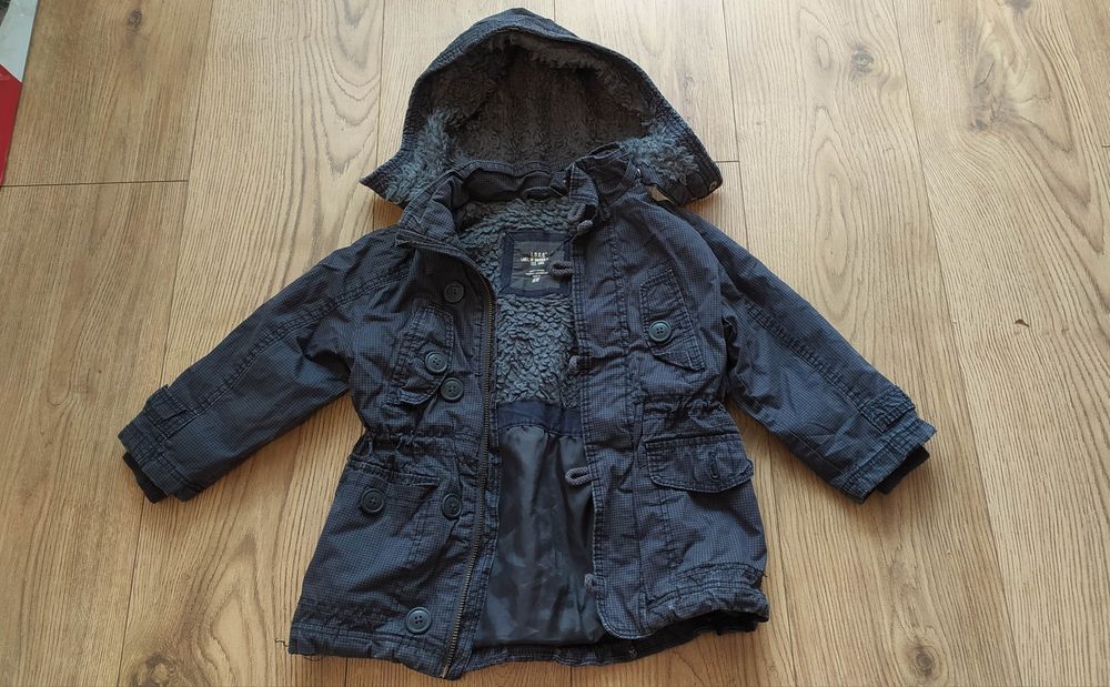 Kurtka dziecięca, parka, H&M, L. O. G. G rozmiar 92, z kapturem