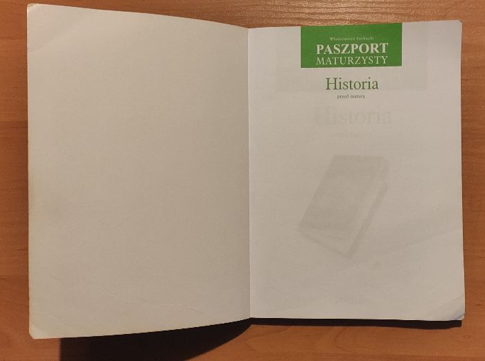 Książka Paszport maturzysty Historia matura Włodzimierz Sochacki