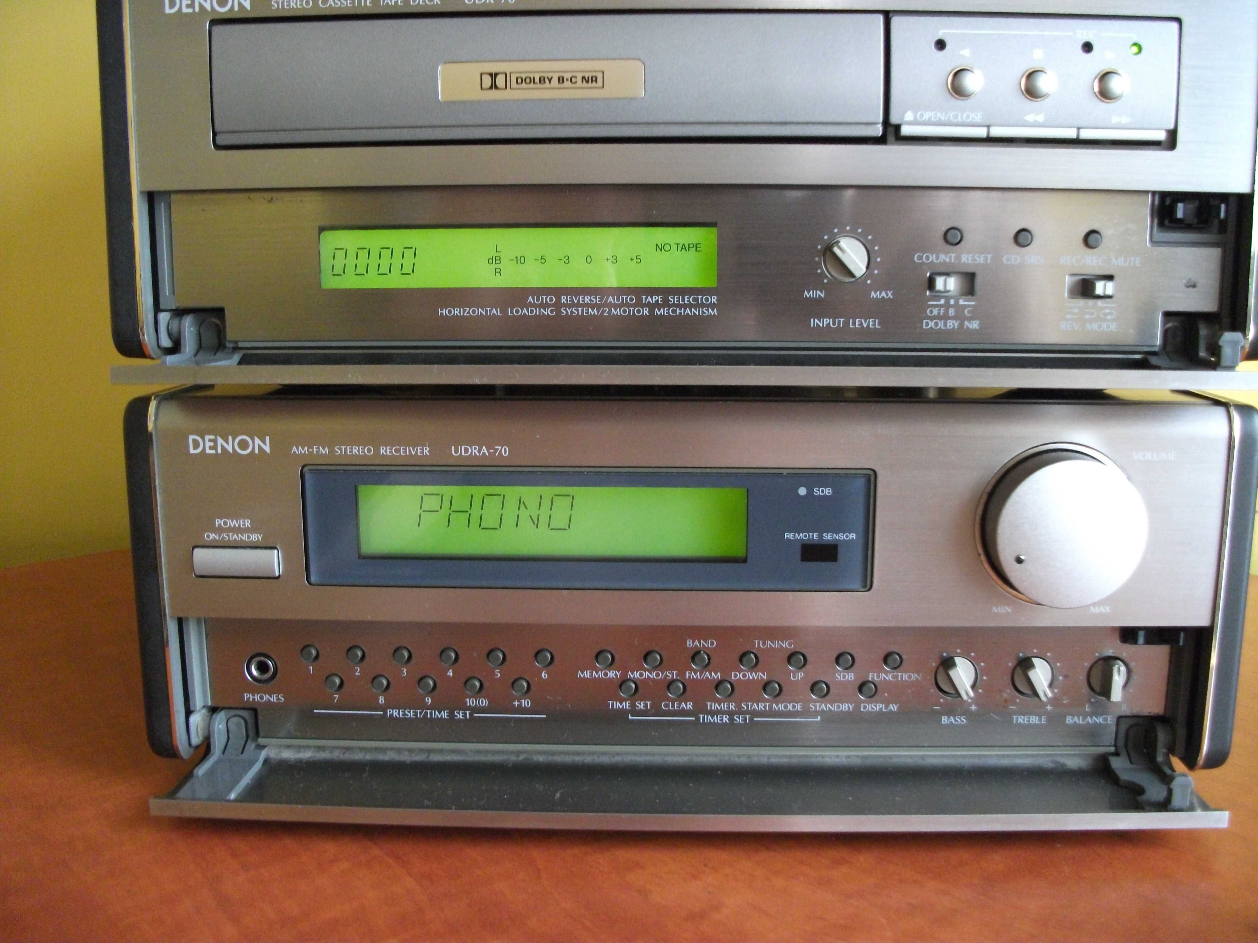 wieża denon amplituner udera 70 deck udr 70 cd  ucd 70 odtwarzacz
