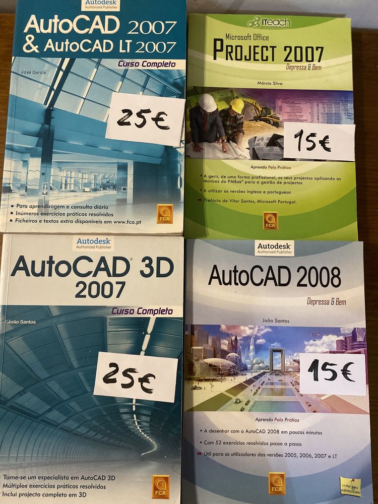 Livros Autocad vários anos