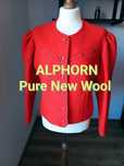 Czerwona wełniana marynarka Alphorn - Pure New Wool
