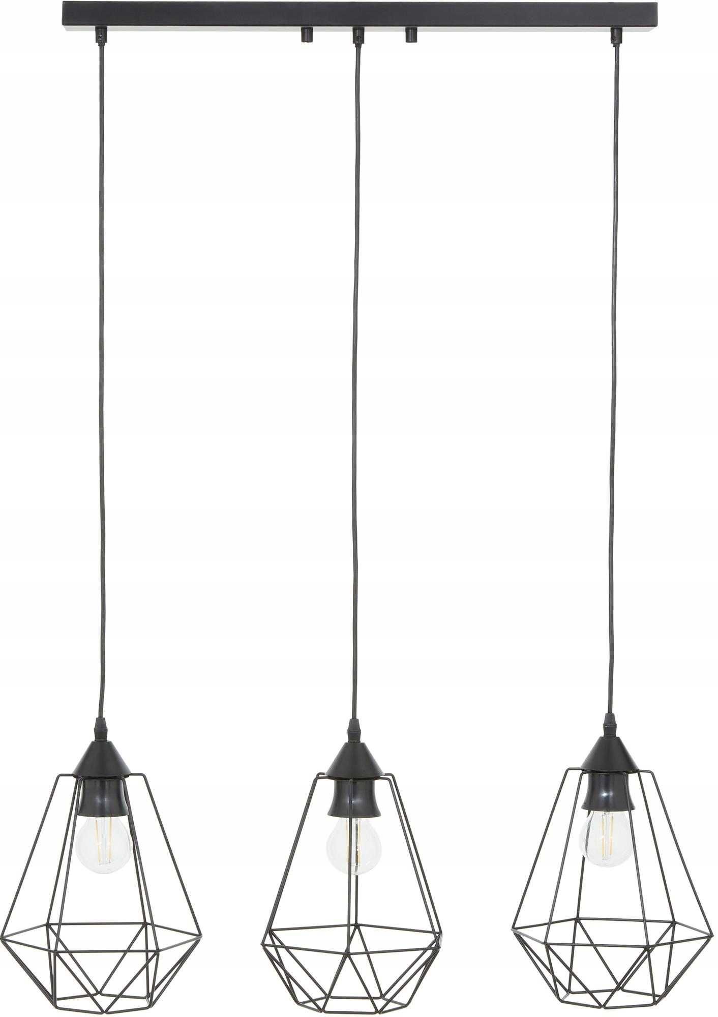 Lampa wisząca Westwing Wire 3 -punkty światła E27 DEL7LIT03-111