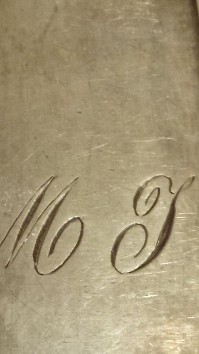 Łyżka wazowa rodowa z monogramem