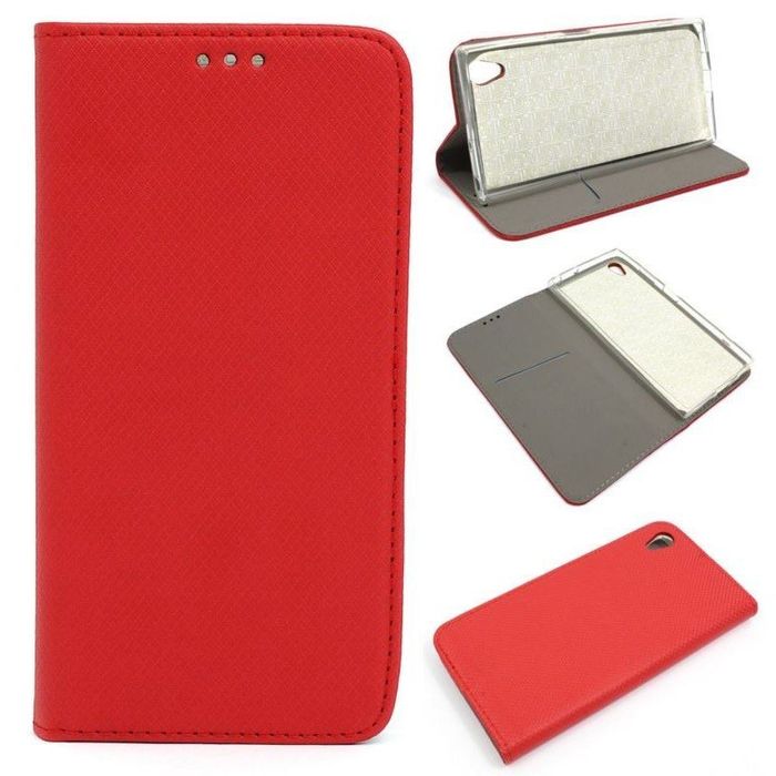 Etui Smart Magnet Do Telefonu Sony Xperia Xa1 Czerwone